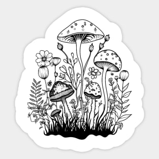 Garden of Shrooms Sticker